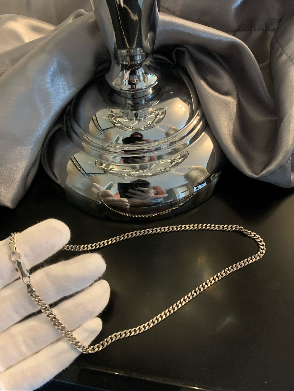 Classic Men’s Silver Link Chain Necklace